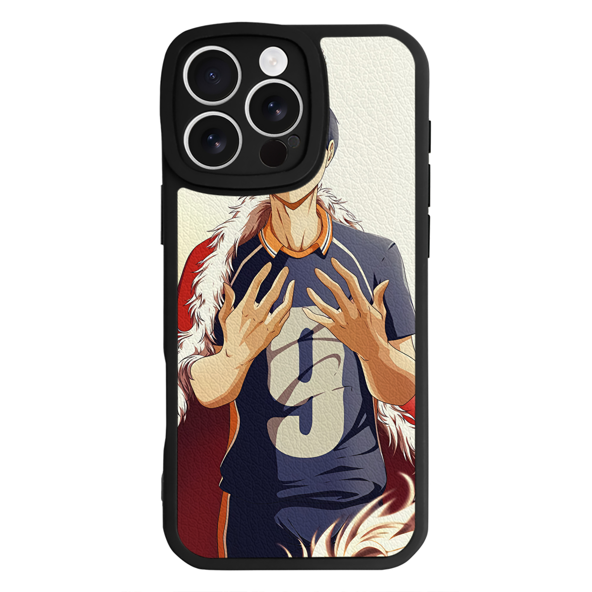 （画像用） ハイキュー!! Haikyu!! 【iPhone 16シリーズ対応】シリコンスマホケース（レザー調） 材質：シリコン